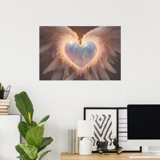*~*~ Heart Angel Peach Wings AP78 Opal Poster (Heimbüro)