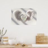 *~*~ Heart Angel Wings AP78 Opal Crystal Poster (Küche)
