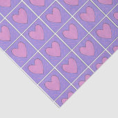 Heart Applique Quilt Woodblock Seidenpapier (Detail)