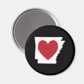 Heart Arkansas Magnet (Vorderseite/Rückseite)