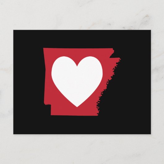 Heart Arkansas Postkarte (Vorderseite)
