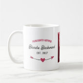 Heart Arrow Veröffentlichter Autor mit Buchabdecku Kaffeetasse (Links)