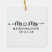 Heart Arrows New Verlobung Foto Cer Keramikornament (Vorderseite)