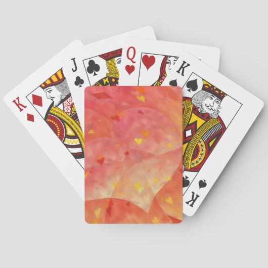Heart Art Abstract and Fun Playing Cards Spielkarten (Rückseite)