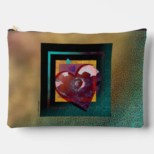 Heart Art Romance Gift Bag Zubehörtasche (Vorderseite)