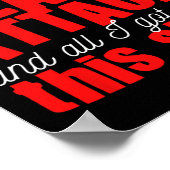 Heart Attack Heart Disease Survivor  Poster (Ecke)