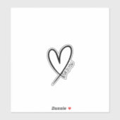 heart  aufkleber (Blatt)