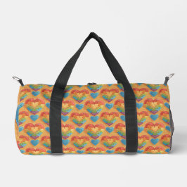 Heart autism duffle bag