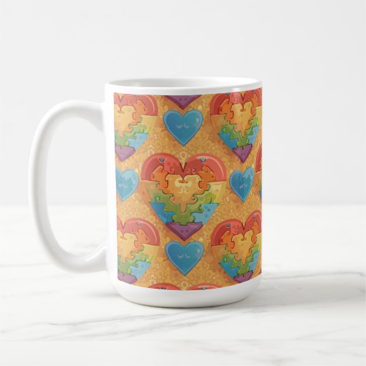 Heart autism kaffeetasse (Links)