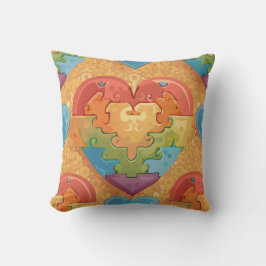 Heart autism kissen