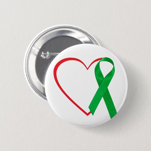 Heart Awareness, Surgery, Recovery Gift Button (Vorne & Hinten)