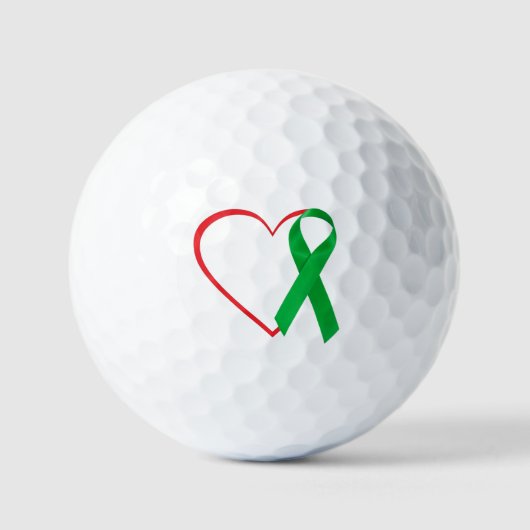 Heart Awareness, Surgery, Recovery Gift Golfball (Vorderseite)