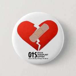 Heart Awareness, Surgery, Survivor Recovery Gift Button
