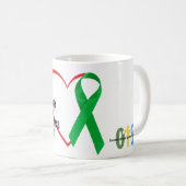 Heart Awareness, Surgery, Survivor Recovery Gift Kaffeetasse (VorderseiteRechts)