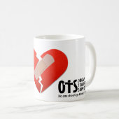 Heart Awareness, Surgery, Survivor Recovery Gift Kaffeetasse (VorderseiteRechts)