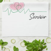 Heart Awareness, Surgery, Survivor Recovery Gifts Geschirrtuch (Gefaltet)