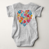 Heart Baby 1 Stück Baby Strampler (Rückseite)