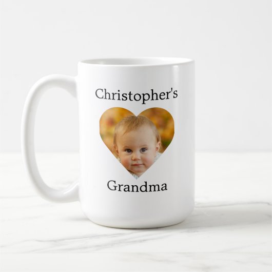 Heart Baby Face Oma Kaffeetasse (Links)