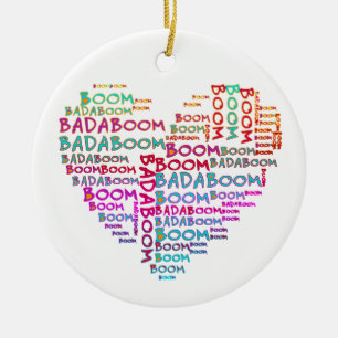 Heart Badaboom Erstellen Sie Ihren eigenen Hinte Keramikornament