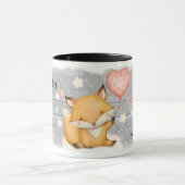 Heart Balloon Fox Kid's Valentine Tasse (Zentrum)