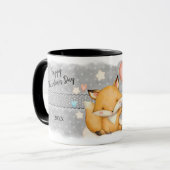 Heart Balloon Fox Kid's Valentine Tasse (Vorderseite Links)
