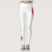 Heart Balloons Illustration Design Leggings (Vorderseite)