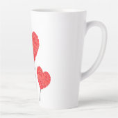 Heart Balloons Illustration Design Milchtasse (Rechts)