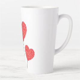 Heart Balloons Illustration Design Milchtasse