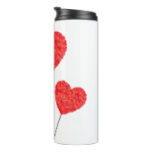 Heart Balloons Illustration Design Thermosbecher (Nach rechts gedreht)