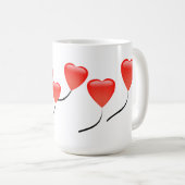 Heart Balloons Kaffee Tasse (VorderseiteRechts)