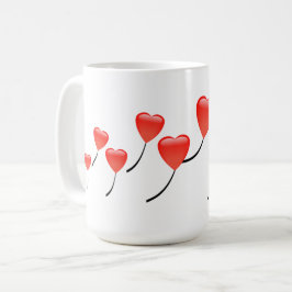 Heart Balloons Kaffee Tasse