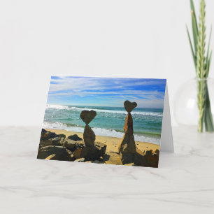 Heart Beach Rocks Einladung