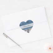 Heart Beach Theme Wedding Stickers (Umschlag)