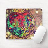 Heart Beat Art Mosaic Mouse Pad Mousepad (Mit Mouse)