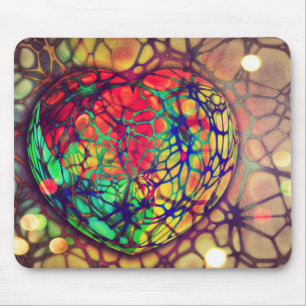 Heart Beat Art Mosaic Mouse Pad Mousepad
