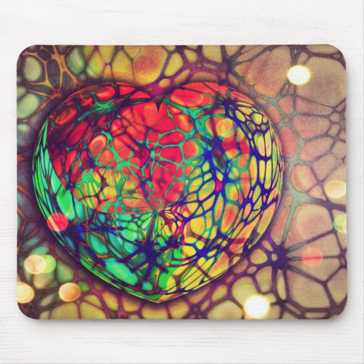 Heart Beat Art Mosaic Mouse Pad Mousepad (Vorne)