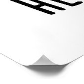 Heart Beat Funny Heart Drummer Pub Poster (Ecke)