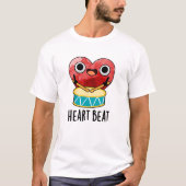 Heart Beat Funny Heart Drummer Pub T-Shirt (Vorderseite)