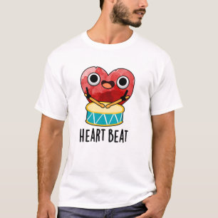 Heart Beat Funny Heart Drummer Pub T-Shirt