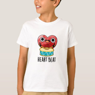 Heart Beat Funny Heart Drummer Pub T-Shirt