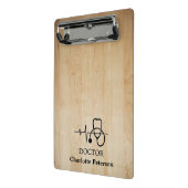 Heart Beat Stethoscope Doctor Mini Klemmbrett (Gewinkelt2)