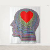 Heart Beat Tapestry Wandteppich (Vorderseite)