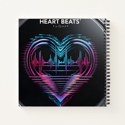 Heart Beats Journal – Write What Makes Your Heart  Notizblock (Rückseite)