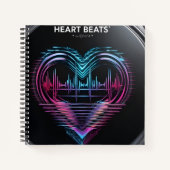 Heart Beats Journal – Write What Makes Your Heart  Notizblock (Vorderseite)