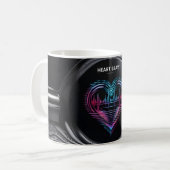 Heart Beats Mug – Pulsing Love in Motion Kaffeetasse (Vorderseite Links)