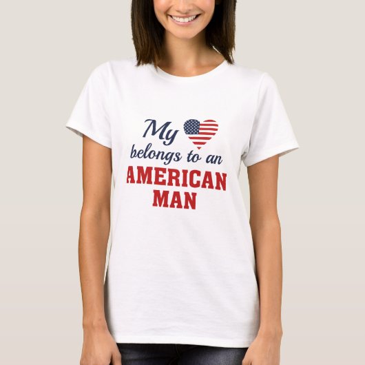 Heart Belongs American T-Shirt (Vorderseite)