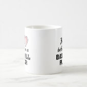 Heart Belongs Baseball Kaffeetasse (Mittel)