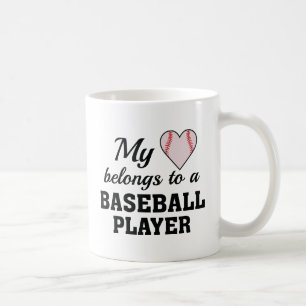 Heart Belongs Baseball Kaffeetasse