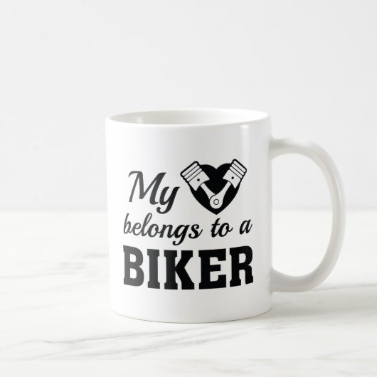 Heart Belongs Biker Kaffeetasse (Rechts)