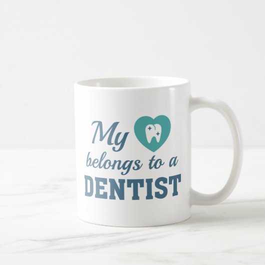 Heart Belongs Dentist Kaffeetasse (Rechts)